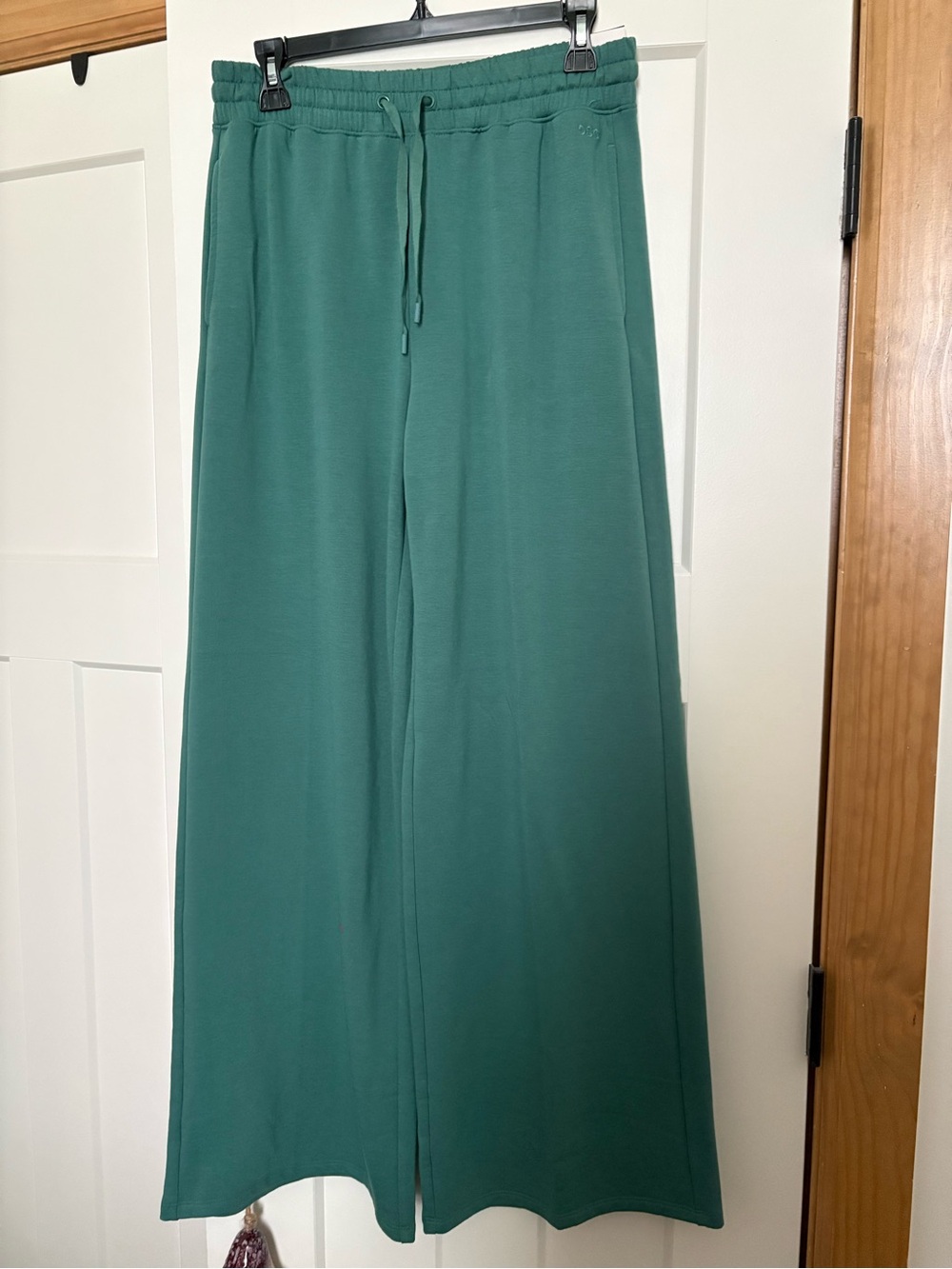 Women’s DSG Teal/Green Wide-Leg Drawstring Pants Size S NWT